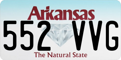 AR license plate 552VVG