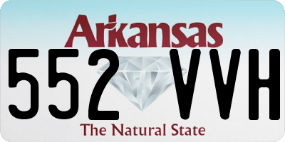 AR license plate 552VVH