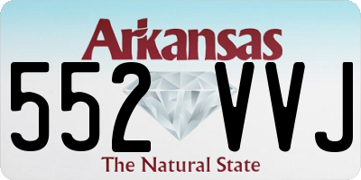AR license plate 552VVJ