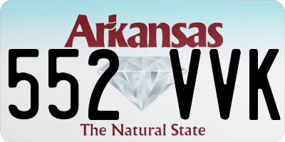 AR license plate 552VVK