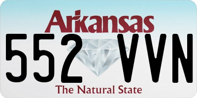 AR license plate 552VVN