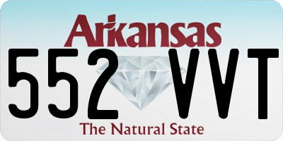 AR license plate 552VVT