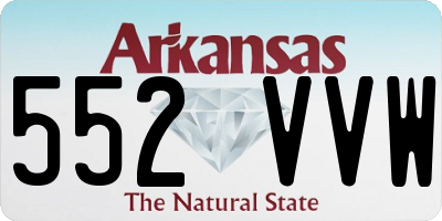 AR license plate 552VVW