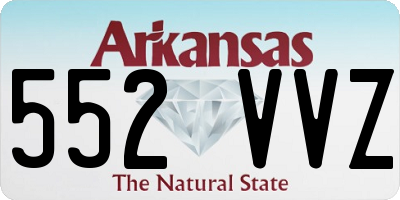 AR license plate 552VVZ