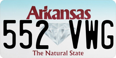 AR license plate 552VWG
