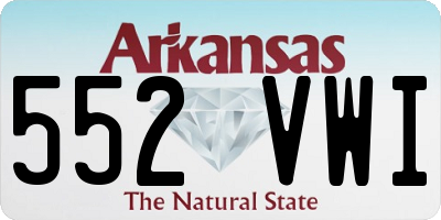 AR license plate 552VWI