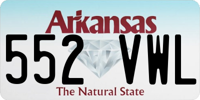 AR license plate 552VWL