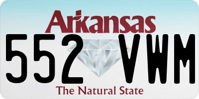 AR license plate 552VWM