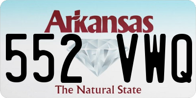 AR license plate 552VWQ