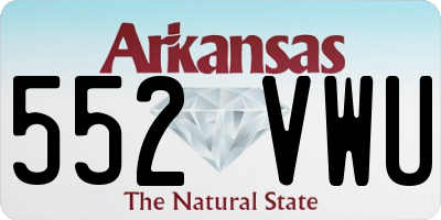 AR license plate 552VWU