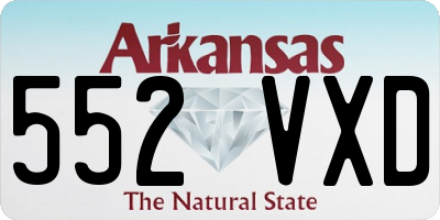 AR license plate 552VXD