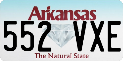 AR license plate 552VXE