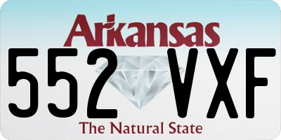 AR license plate 552VXF