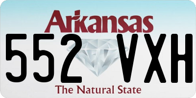 AR license plate 552VXH