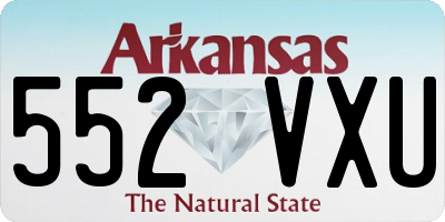 AR license plate 552VXU