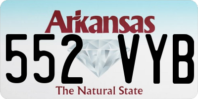 AR license plate 552VYB