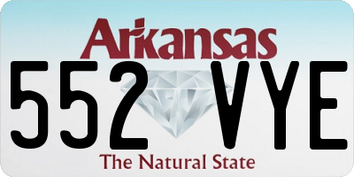 AR license plate 552VYE
