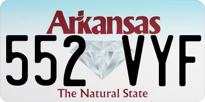 AR license plate 552VYF