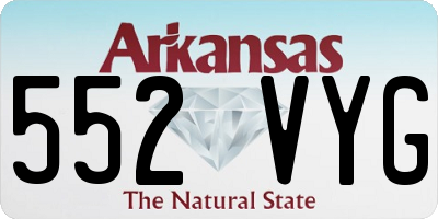 AR license plate 552VYG