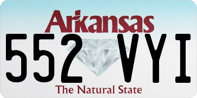 AR license plate 552VYI