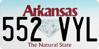 AR license plate 552VYL