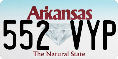 AR license plate 552VYP