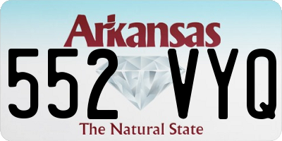 AR license plate 552VYQ
