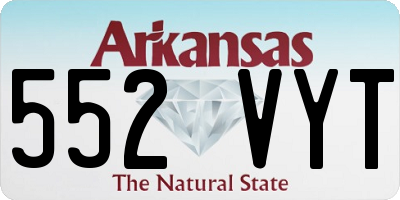 AR license plate 552VYT