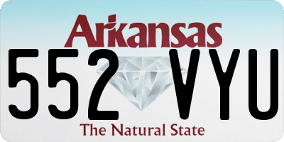 AR license plate 552VYU