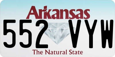 AR license plate 552VYW