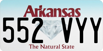 AR license plate 552VYY