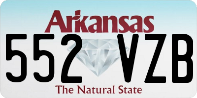 AR license plate 552VZB