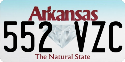 AR license plate 552VZC