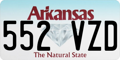 AR license plate 552VZD
