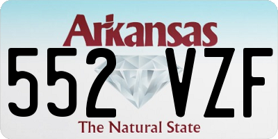 AR license plate 552VZF