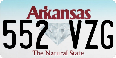 AR license plate 552VZG