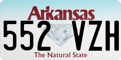 AR license plate 552VZH
