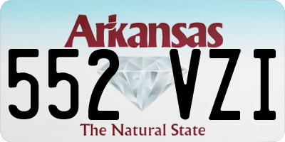 AR license plate 552VZI