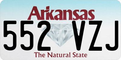 AR license plate 552VZJ