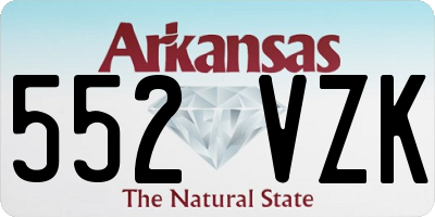 AR license plate 552VZK