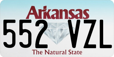 AR license plate 552VZL