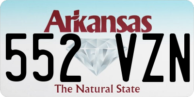 AR license plate 552VZN