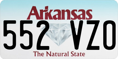 AR license plate 552VZO
