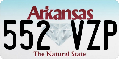 AR license plate 552VZP