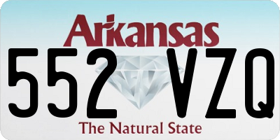 AR license plate 552VZQ