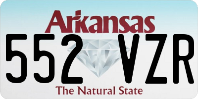 AR license plate 552VZR