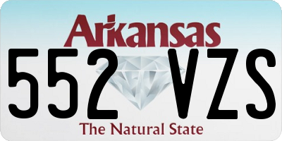 AR license plate 552VZS