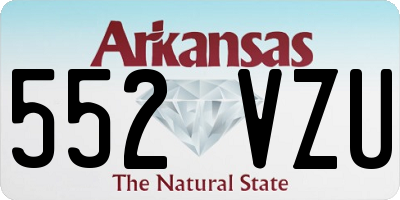 AR license plate 552VZU