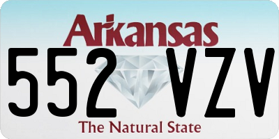 AR license plate 552VZV