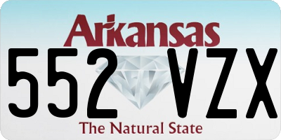 AR license plate 552VZX